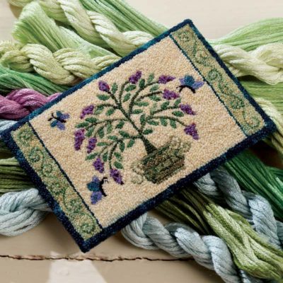 Nature-Inspired Stitchwork: Miniature Garden Rug