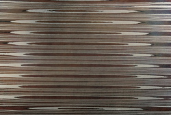 An example of a metal jewelry design that used the mokume gane jewelry technique.