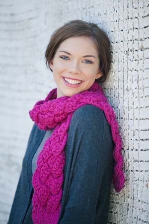 Rapunzel Scarf crochet pattern is an example of using foundation single crochet stitches.