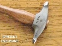 Jeweler's embossing hammer.