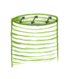 Learn how to graft knit the right one.