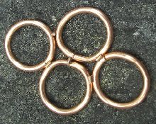 Rings with copper wire solder set and ready to go.