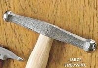 Embossing hammer.