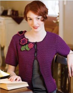 This flower crochet cardigan is a classic.