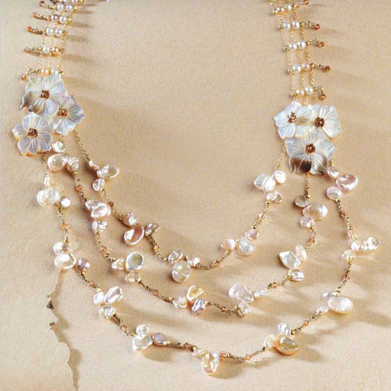 Bead Romantique by Lisa Kan - a book filled with romantic beaded jewelry designs. Pearl Cascade