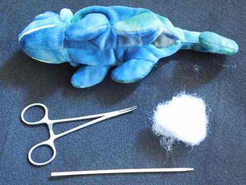 Bead Embroidered Beany Baby, Bead Embroidery Embellished