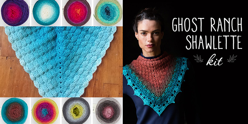 A Crochet-Off for You: The Ghost Ranch Shawlette A Crochet-Off for You: The Ghost Ranch Shawlette
