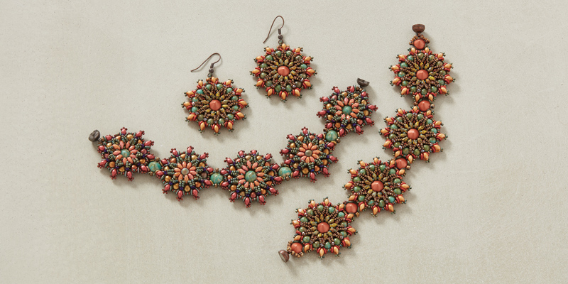 <em>Beadwork</em> Medallion Sizing for Michelle Gowland’s Caliente Bracelet Pattern <em>Beadwork</em> Medallion Sizing for Michelle Gowland’s Caliente Bracelet Pattern