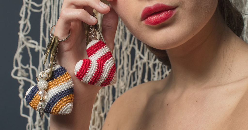 <em>Interweave Crochet</em> Summer 2018: Heart of the Sea Keychain <em>Interweave Crochet</em> Summer 2018: Heart of the Sea Keychain