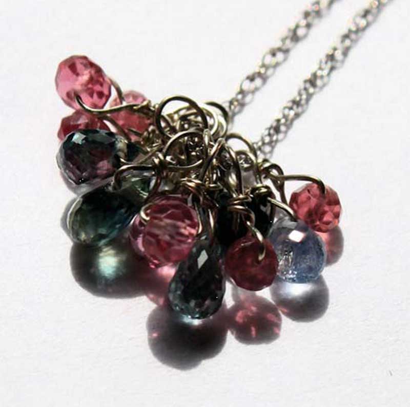Veteran Jenifer Bellefleur gemstone and crystal necklace.