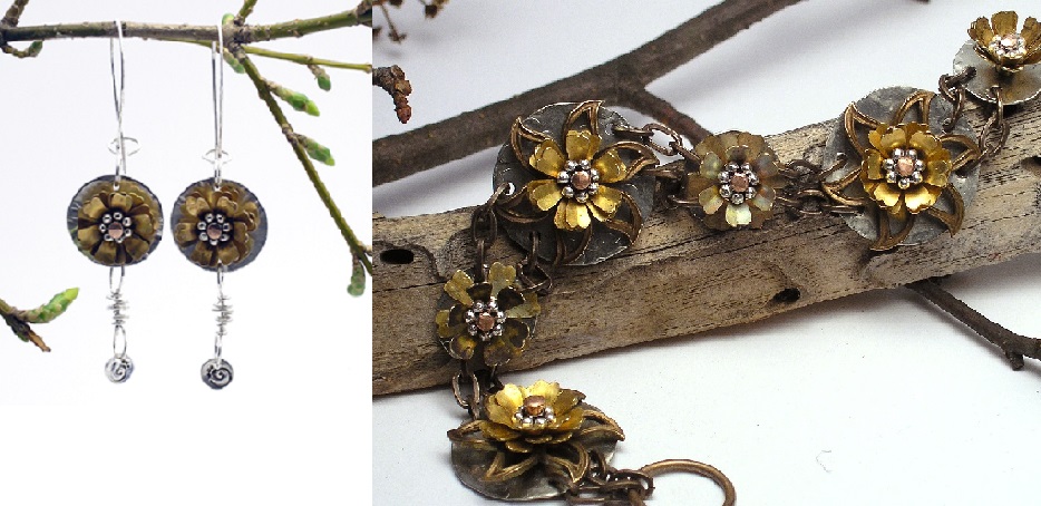 Quick and Easy Cold Connections: Make Riveted Flower Dangle Earrings Quick and Easy Cold Connections: Make Riveted Flower Dangle Earrings