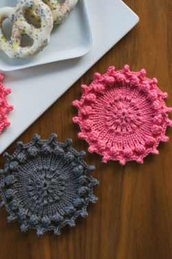 Hobnail Coasters Jesie Ostermiller knit coaster set