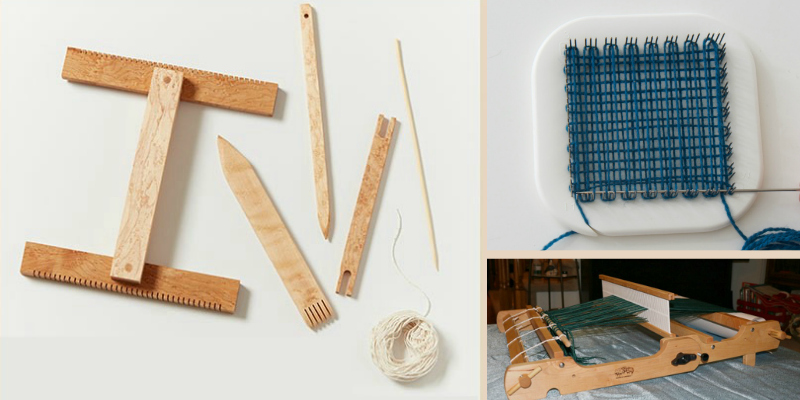 Little looms such as tapestry, pin, or rigid-heddle looms tend to be best for little hands.