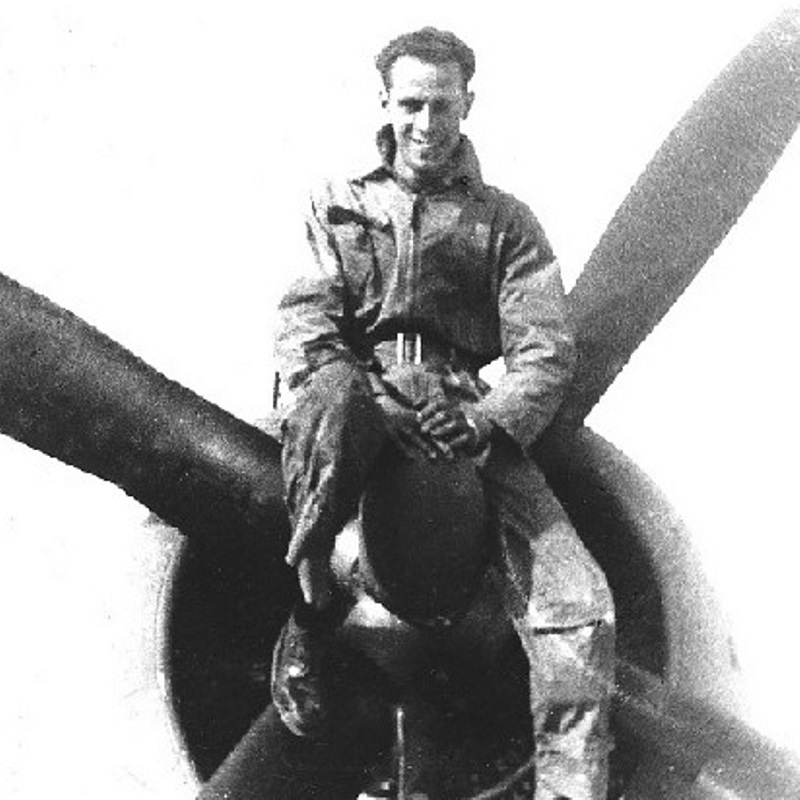 jewelry tools designer Miland Suess was a rear gunner during World War II. Photo courtesy of Dana Suess