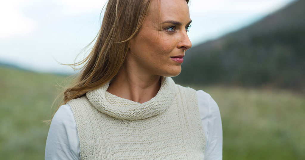 <em>Interweave Knits</em> Spring 2018: Open Road Vest <em>Interweave Knits</em> Spring 2018: Open Road Vest