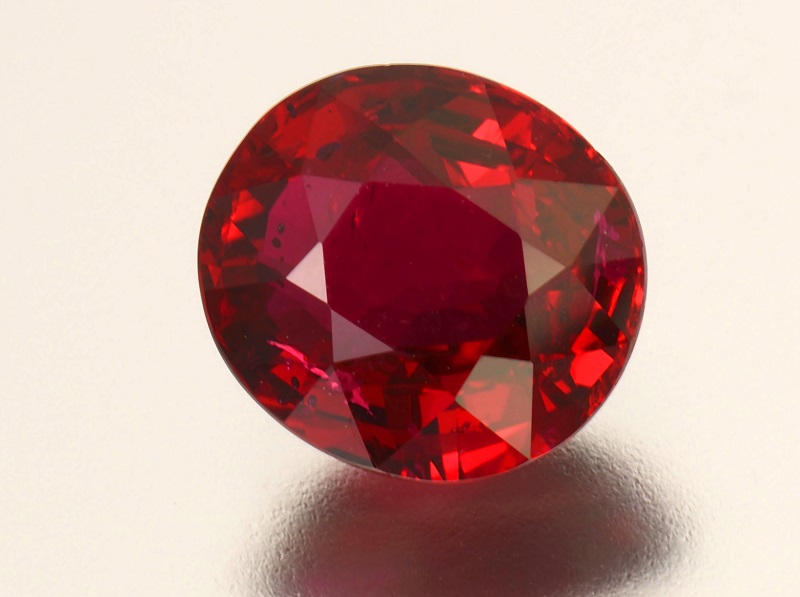 2.03 carat cushion-cut natural ruby. Photo by Mia Dixon, courtesy of Palagems.com.