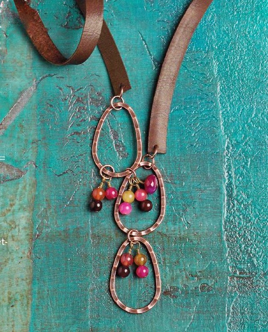 Sonoran Sunset leather jewelry making by Tracel Statler