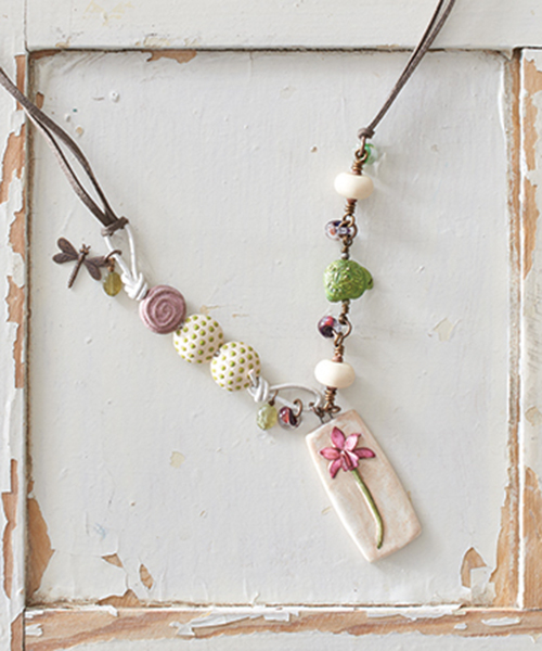 The Tortoise & the Orchid, by Martha Thomas in Jewelry Stringing Secret Garden collection