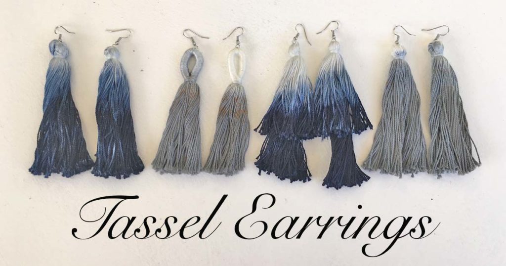 DIY Dip-Dye Tassel Earrings DIY Dip-Dye Tassel Earrings