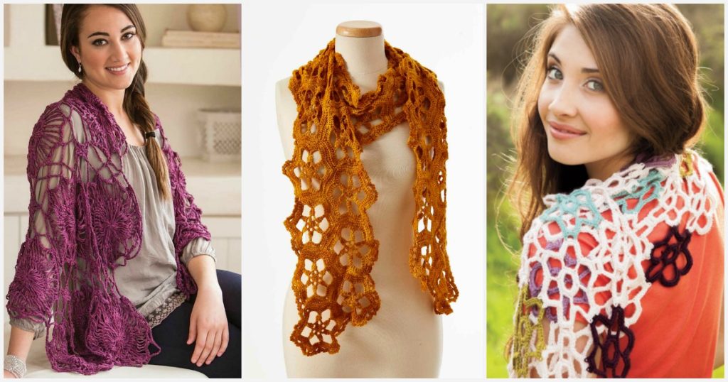 Watch Your Crochet Bloom with Flower Motif Scarf Patterns Watch Your Crochet Bloom with Flower Motif Scarf Patterns