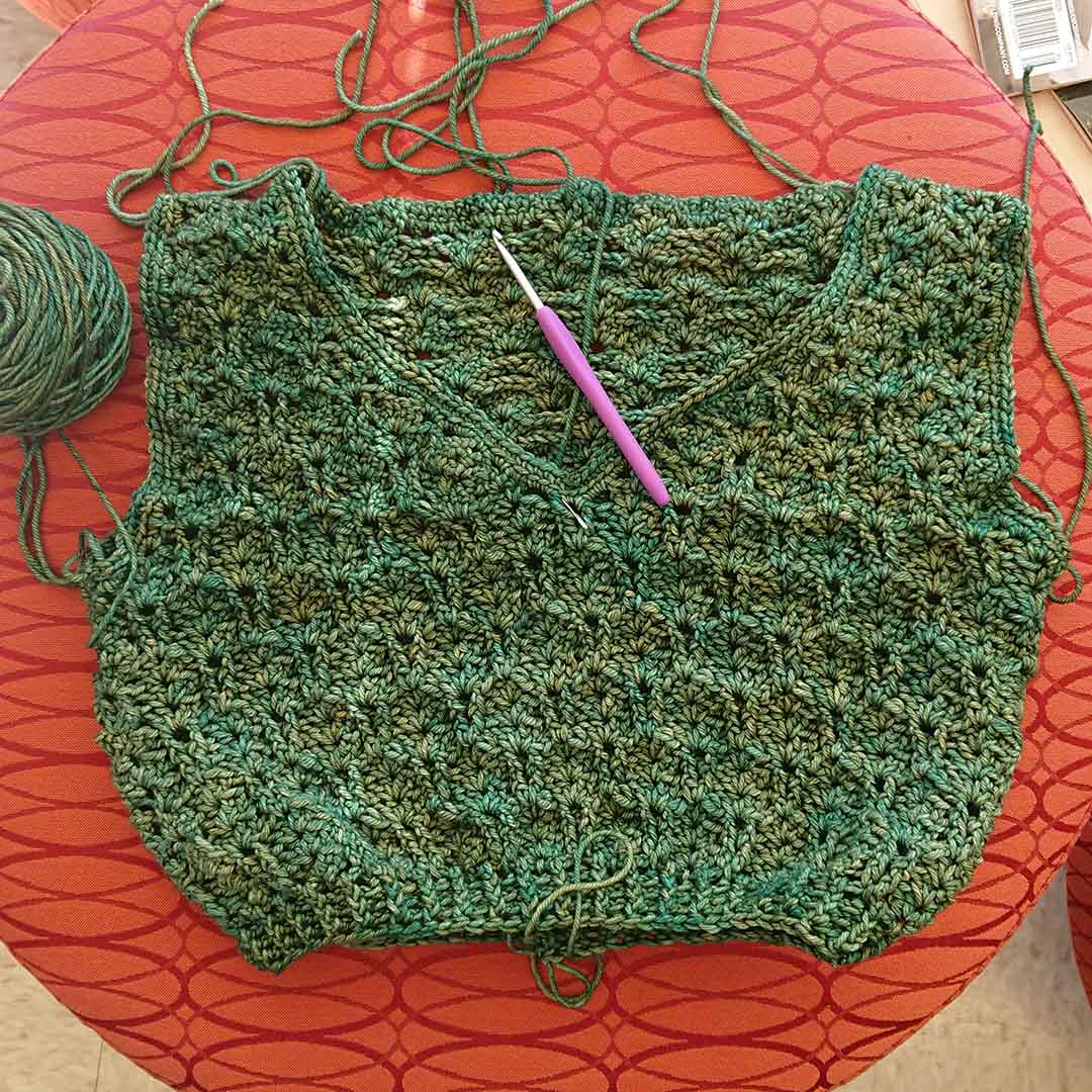 My Botanic Summer Vest by Aiqi Huang! Please forgive the mess of loose ends!