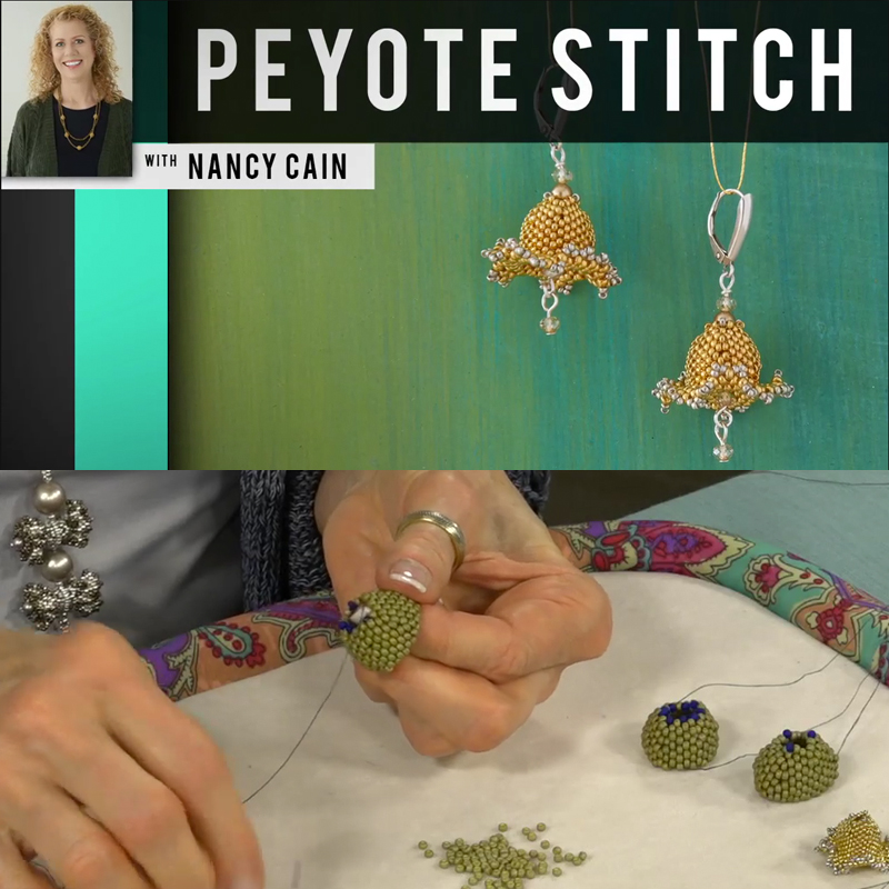 Secrets to Successful Structural Peyote Stitch Jewelry with Nancy Cain Secrets to Successful Structural Peyote Stitch Jewelry with Nancy Cain