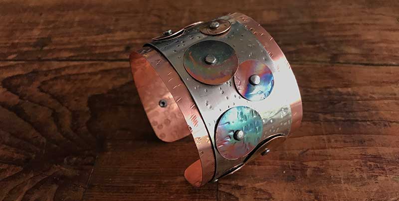 Hammer Time! Build A Cuff Bracelet with Textures, Layers, and Cold Connections Hammer Time! Build A Cuff Bracelet with Textures, Layers, and Cold Connections