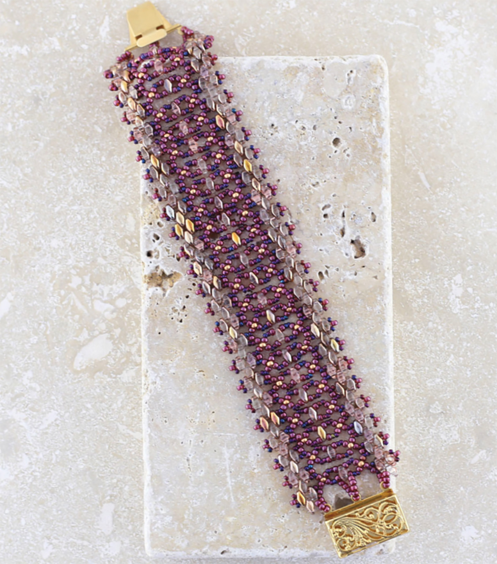 Modern Beaded Lace, Cynthia Newcomer Daniel, seed beadweaving, seed bead projects, seed bead earrings, seed bead bracelets, seed bead neckalce