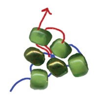 How to Bead a Shamrock with Brick Stitch