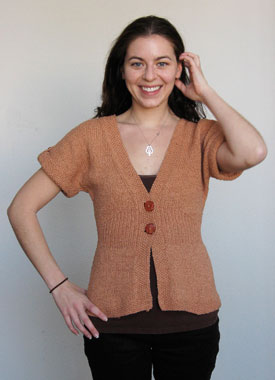 Knitting Gallery - Flutter Sleeve Cardigan Annie