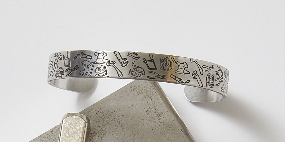 metal stamping bracelets with jewelry tools stamps