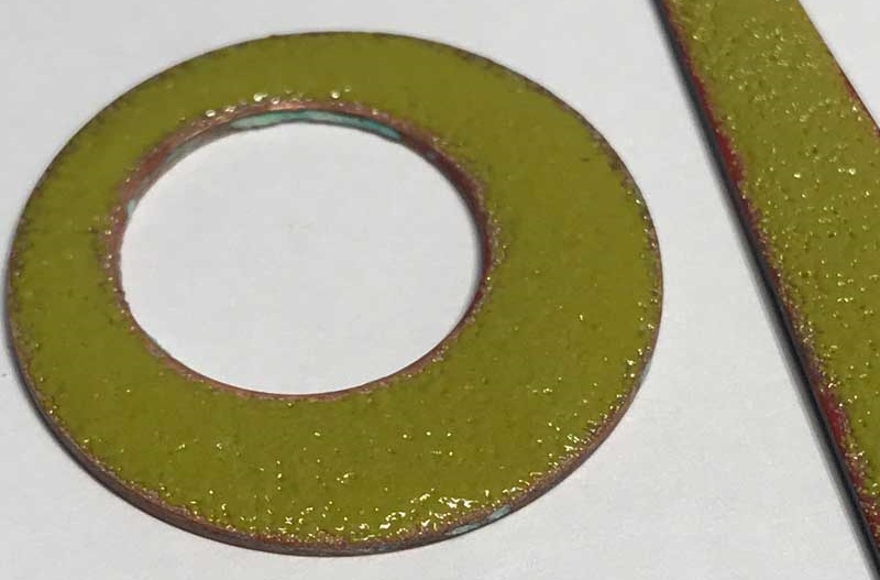 enameling orange peel surface