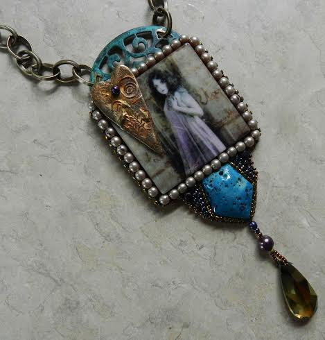 Found object pendant, by Sherry Serafini