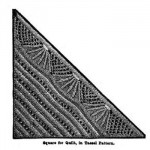 Tassel pattern square for a quilt.