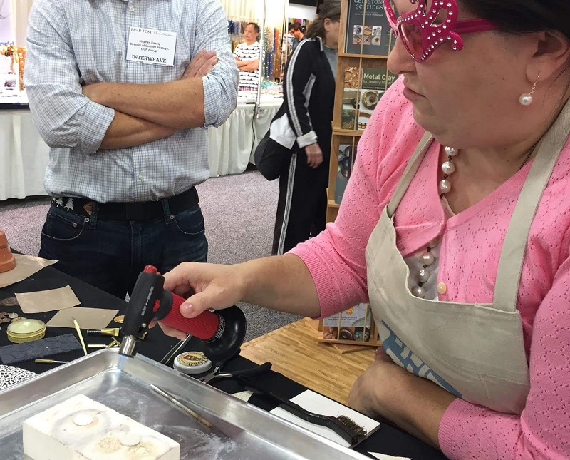 You can use a torch for metal clay jewelry making!