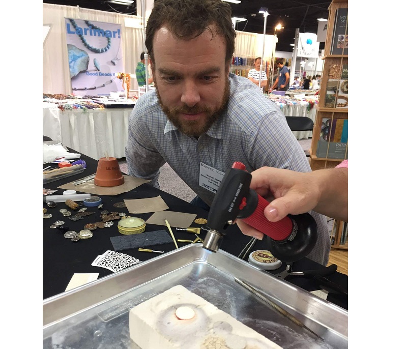 torch fired metal clay jewelry making